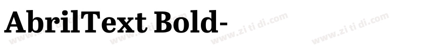 AbrilText Bold字体转换 AbrilText Bold字体转换